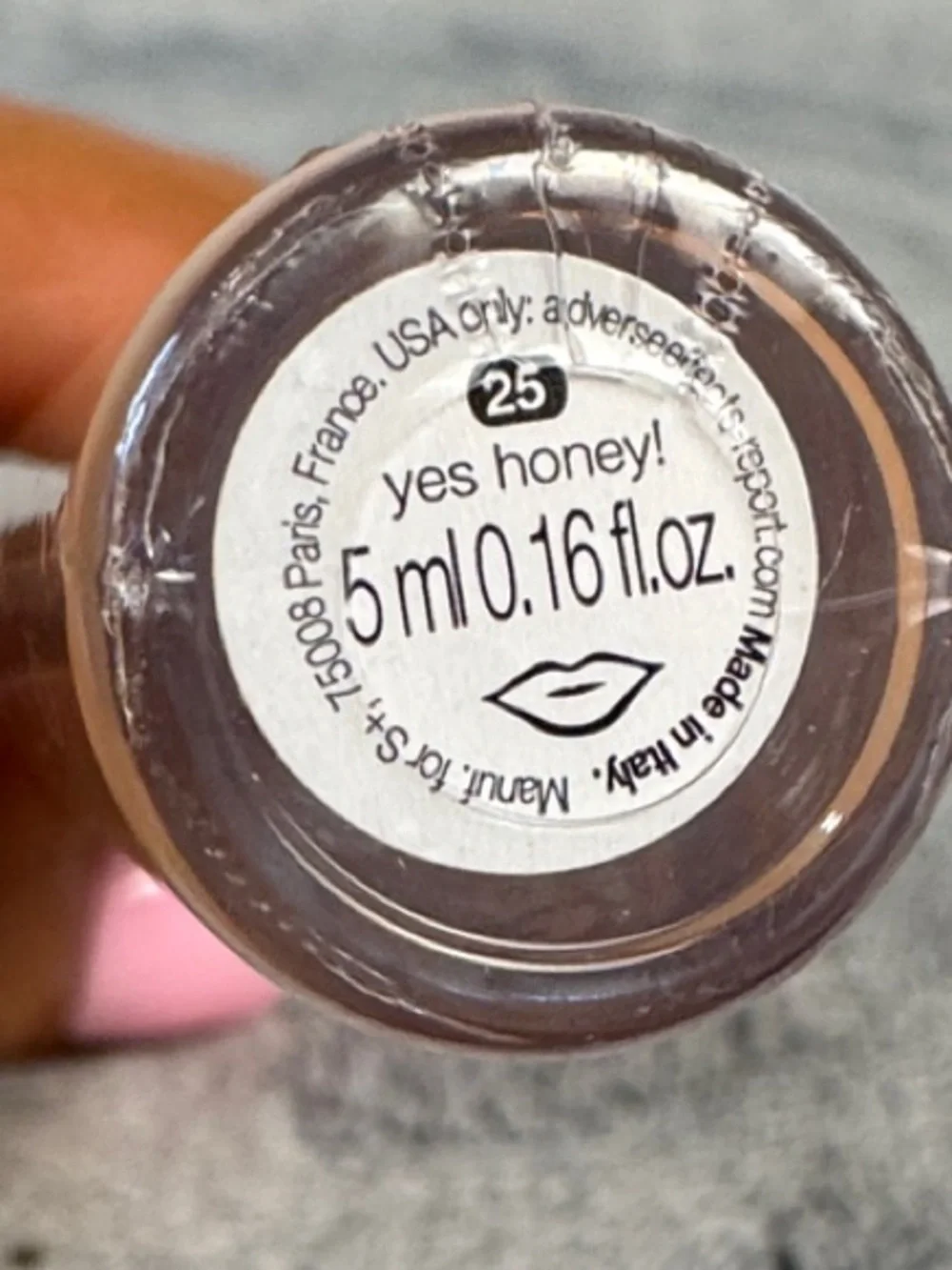 NWT Sephora Collection Glossed Lip Gloss - Shade 25 Yes Honey! Shimmer Nude